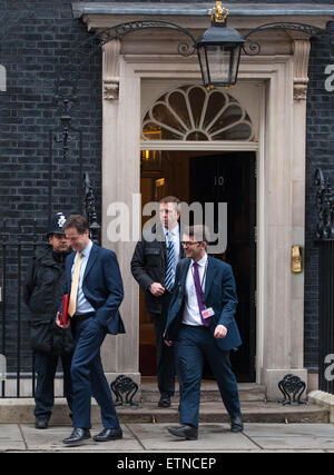 Downing Street - Arrivi e partenze con: Nick Clegg dove: London, England, Regno Unito quando: 17 Mar 2015 Credit: Pietro Maclaine/WENN.com Foto Stock