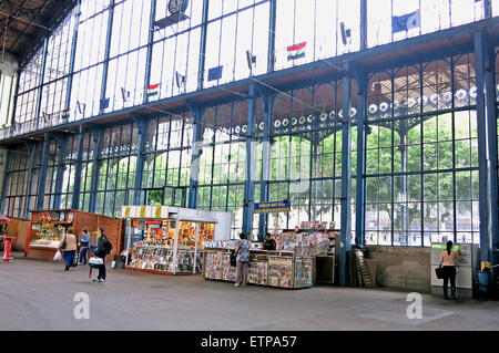 Nyugati Palyaudva stazione ferroviaria occidentale Budapest Ungheria Foto Stock