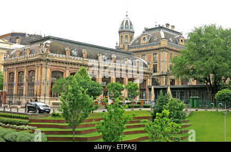 Nyugati Palyaudva stazione ferroviaria occidentale Budapest Ungheria Foto Stock