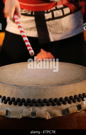 Immagine di stock di giapponese Taiko Drum Foto Stock