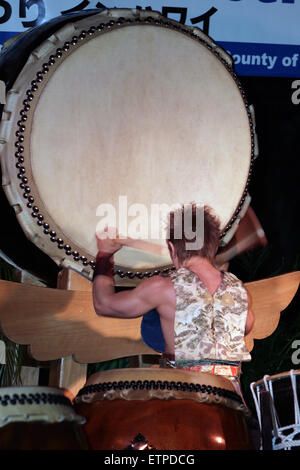 Immagine di stock di giapponese Taiko Drum Foto Stock