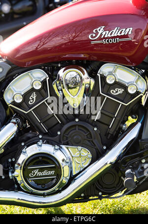 2015 Indian Scout motore del motociclo Foto Stock