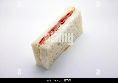 Plain panino di prosciutto Foto Stock