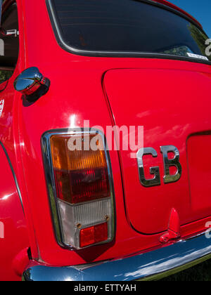 1974 Mini Cooper, MG auto Rallye, Glenwood Springs, Colorado. Foto Stock