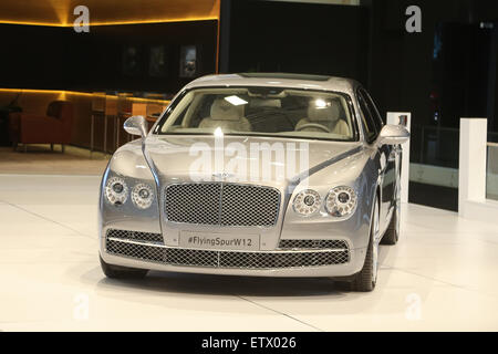 ISTANBUL, Turchia - 30 Maggio 2015: Bentley Flying Spur W12 in Istanbul Autoshow 2015 Foto Stock