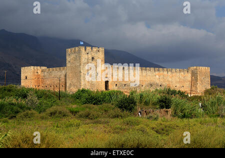 Frangokastello, Grecia, il castello Frangokastello a Creta Foto Stock