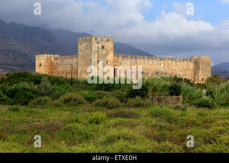 Frangokastello, Grecia, il castello Frangokastello a Creta Foto Stock