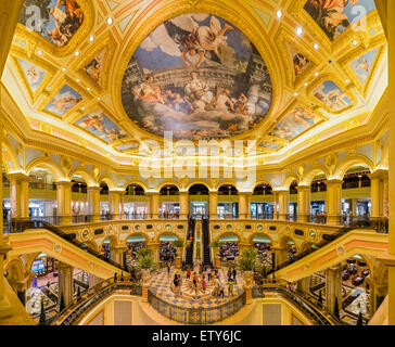 Interni ornati del Venetian Macao casinò e hotel a Macao Cina Foto Stock