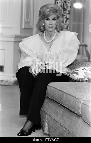 Comico americano Joan Rivers, 18 novembre 1983. Foto Stock