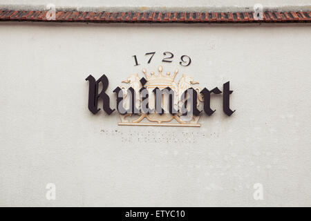 Casa di Champagne Ruinart. Reims Champagne Ardenne, Marne Francia Foto Stock