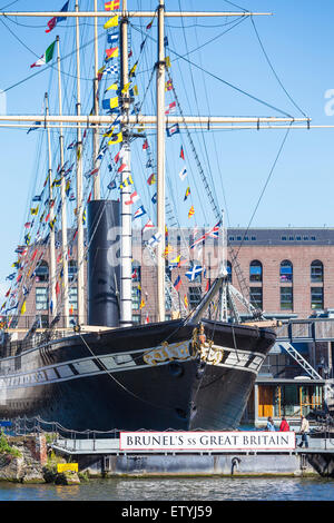 Brunel SS Gran Bretagna Bristol Docks Bristol Avon England Regno Unito GB EU Europe Foto Stock