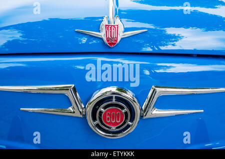 Sede 600 coupe a Classic Car Meeting in Spagna Foto Stock