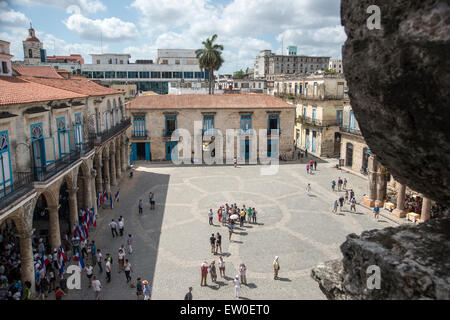 La Piazza della Cattedrale di Havana Foto Stock