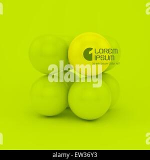 3D concetto illustrazione. Template vettoriale. Illustrazione Vettoriale