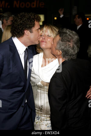 Will Ferrell, Emma Thompson e Dustin Hoffman assistere al Los Angeles Premiere di 'Stranger di fiction". Foto Stock