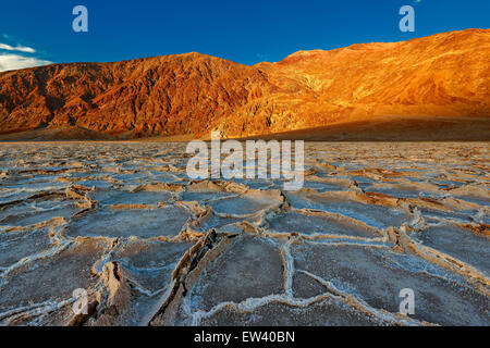 Valle della Morte al tramonto. Foto Stock