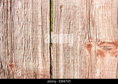 Rustico fienile spiovente Sfondo legno con nodi e fori dei chiodi Foto Stock