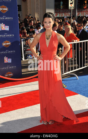 LOS ANGELES, CA - Luglio 19, 2011: Jaimie Alexander alla premiere di 'Captain America - Il primo vendicatore' al El Capitan Theater di Hollywood. Foto Stock