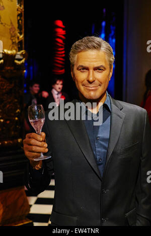 Francia, Parigi, museo Grevin, George Clooney Foto Stock