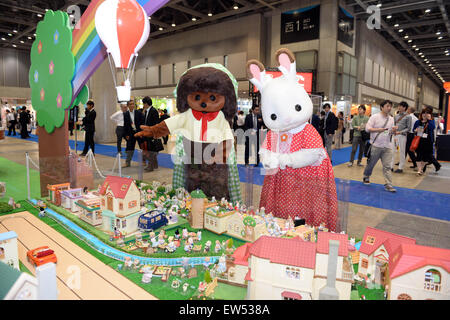 Tokyo, Giappone. Il 18 giugno, 2015. Case per Bambole sono visibili durante il Tokyo Toy Show 2015 a Tokyo in Giappone, 18 giugno 2015. Credito: Ma Ping/Xinhua/Alamy Live News Foto Stock