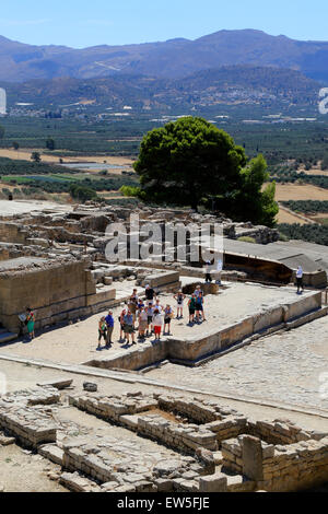 Festo, Grecia, rovine del palazzo di Festo a Creta Foto Stock