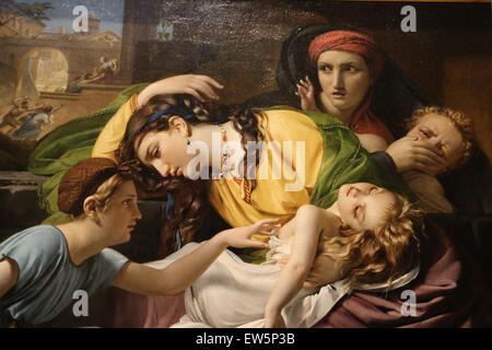 Francois Joseph Navez (1787-1869). La strage degli innocenti, 1824. Olio su tela. Metropolitan Museum of Art. New York. Stati Uniti d'America. Foto Stock