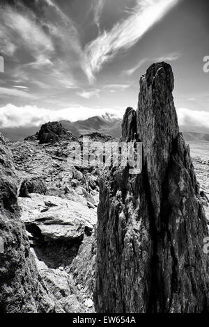 Sentinella di pietra del Vertice Foto Stock