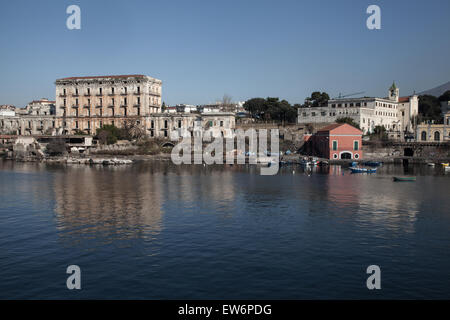 Real porto del Granatello Portici Foto Stock