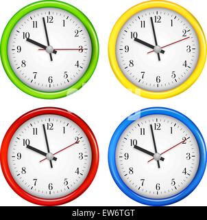 Orologi da parete Illustrazione Vettoriale