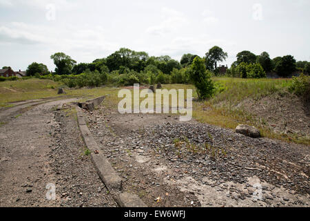 Il Baddesley Colliery sito nella strada principale, Baxterley che deve essere utilizzato da Jaguar Landrover come un sito di distribuzione. Foto Stock