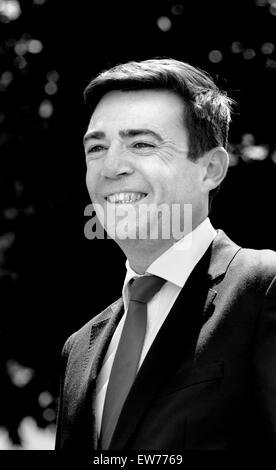 Andy Burnham MP, (manodopera) per Leigh dal 2001 e candidato per il leader del partito (giugno 2015) Foto Stock