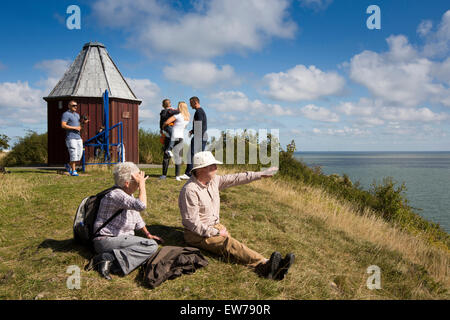 Nel Regno Unito, in Galles, Conwy, Llandudno, Camera Obscura hill, i visitatori possono godersi la vista Foto Stock