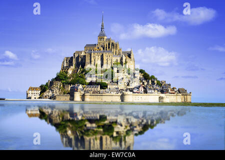 Mont Saint Michel - Normandia - Francia Foto Stock