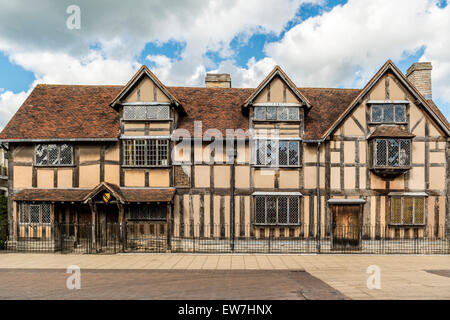 William al luogo di nascita di Shakespeare a Stratford upon Avon Foto Stock