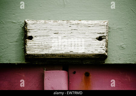 Svuotare cartello in legno Foto Stock