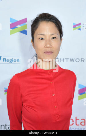 In Ontario, Canada. 19 giugno 2015. Attore Jacqueline Kim assiste il canadese Premiere di vantaggiose presso il Niagara Integrated Film Festival. Credito: EXImages/Alamy Live News Foto Stock