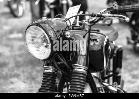 Dettaglio della motocicletta BMW R51/3, 1955. Foto Stock