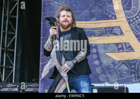 Charlotte, North Carolina, Stati Uniti d'America. Il 2 maggio, 2015. Siamo prostituta esegue come parte della Carolina Rebellion festival di Charlotte, NC. © Andy Martin Jr./ZUMA filo/Alamy Live News Foto Stock