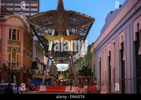 Kasturi a piedi, la struttura del punto di riferimento del Mercato Centrale, il centro culturale di Kuala Lumpur in Malesia. Foto Stock