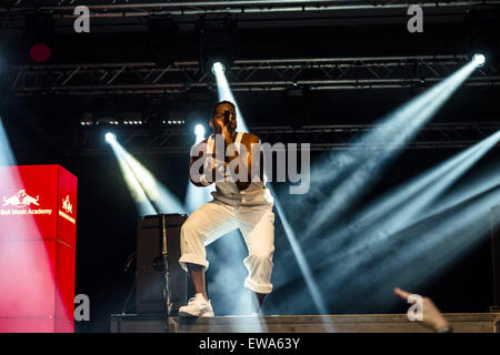 Barcellona, in Catalogna, Spagna. Xx Giugno, 2015. Rapper americano e artista multidisciplinare OJAY MORGAN, aka ZEBRA KATZ, suona dal vivo al ventiduesimo Sonar di credito Barcellona: Matthias Oesterle/ZUMA filo/ZUMAPRESS.com/Alamy Live News Foto Stock