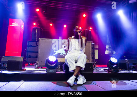 Barcellona, in Catalogna, Spagna. Xx Giugno, 2015. Rapper americano e artista multidisciplinare OJAY MORGAN, aka ZEBRA KATZ, suona dal vivo al ventiduesimo Sonar di credito Barcellona: Matthias Oesterle/ZUMA filo/ZUMAPRESS.com/Alamy Live News Foto Stock