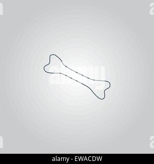Osso di cane icona segno Illustrazione Vettoriale