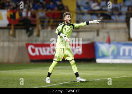 Leon, Spagna. 30 Mar, 2015. Ruben Blanco (ESP) Calcio/Calcetto : sotto 21 International amichevole tra Spagna 4-0 la Bielorussia a Estadio Municipal Reino de Leon a Leon, Spagna . © Mutsu Kawamori/AFLO/Alamy Live News Foto Stock