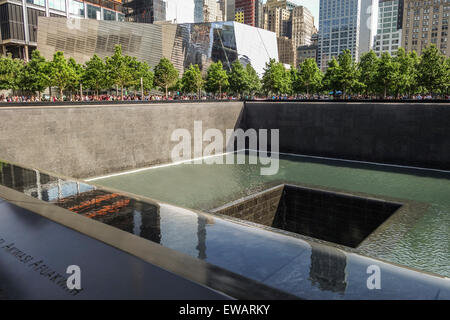 Il National September 11 Memorial & Museum di New York City, Stati Uniti d'America.