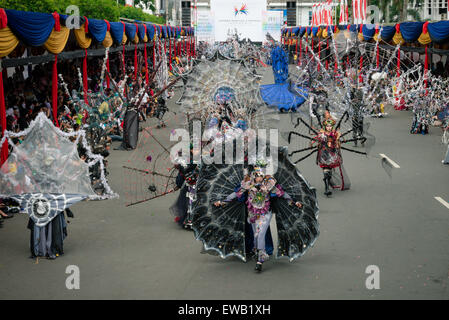 Jember Fashion Carnival a Jember, Indonesia Foto Stock