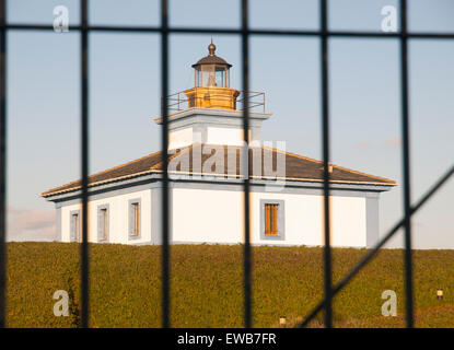 Faro dell'Isla Pancha in Ribadeo Lugo, Spagna. Foto Stock