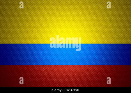 Colombia bandiera o banner colombiano sulla texture astratta Foto Stock