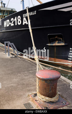 Irlanda, Co Wexford e la cittadina di Wexford, hawser di trawler ormeggiati alla Custom House Quay Foto Stock