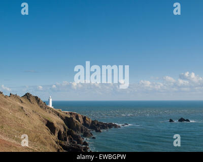 Il punto di inizio del faro, Devon. Foto Stock