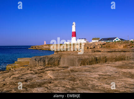 Faro di portland nel Dorset Foto Stock